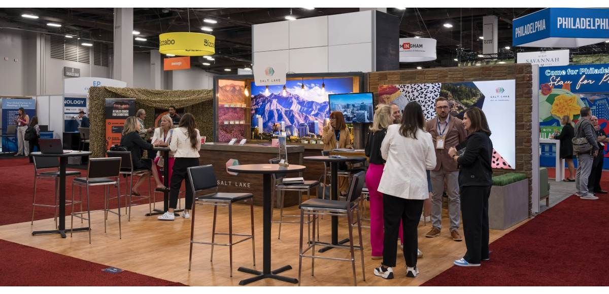 IMEX 2024 trade show booth