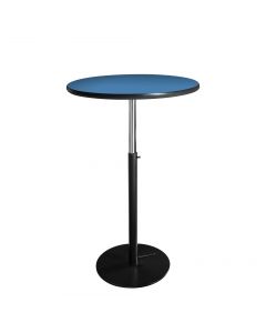 30" Round Bar Table w/ Black Hydraulic Base