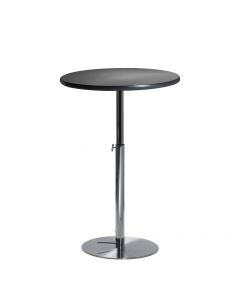 30" Round Bar Table w/ Chrome Hydraulic Base