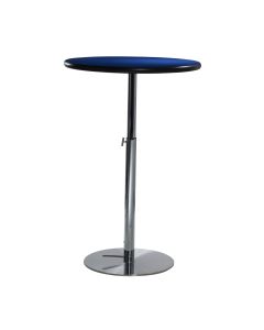 30" Round Bar Table w/ Chrome Hydraulic Base