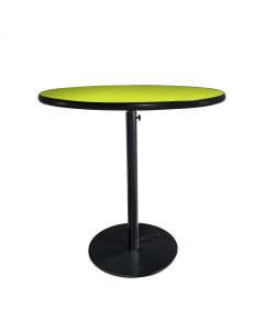 30" Round Cafe Table w/ Black Hydraulic Base