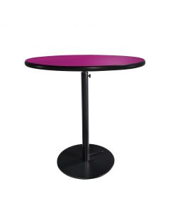 30" Round Café Table w/ Black Hydraulic Base