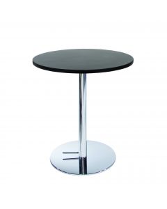 30" Round Café Table w/ Chrome Hydraulic Base