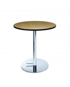 30" Round Café Table w/ Chrome Hydraulic Base