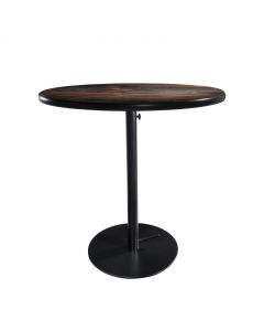 30" Round Café Table w/ Black Hydraulic Base