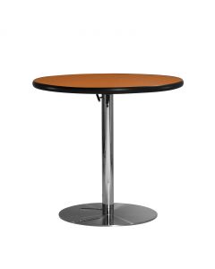 30" Round Café Table w/ Chrome Hydraulic Base