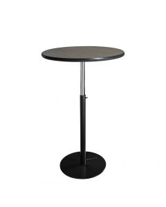 30" Round Madison Bar Table w/ Black Hydraulic Base