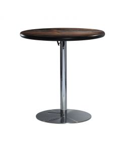 30" Round Café Table w/ Chrome Hydraulic Base