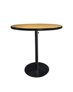 30" Round Café Table w/ Black Hydraulic Base