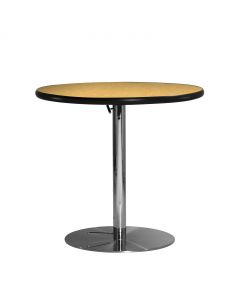 30" Round Café Table w/ Chrome Hydraulic Base