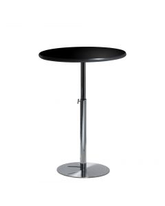 36" Round Bar Table w/ Chrome Hydraulic Base