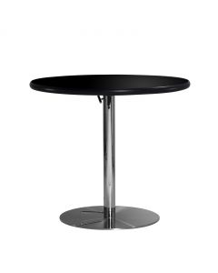 36" Round Café Table w/ Chrome Hydraulic Base