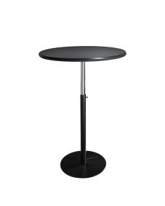 36" Round Bar Table w/ Black Hydraulic Base