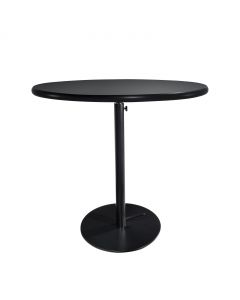 36" Round Café Table w/ Black Hydraulic Base