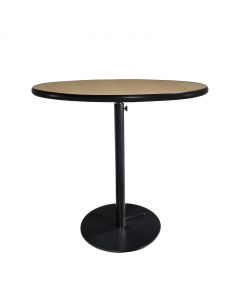36" Round Café Table w/ Black Hydraulic Base