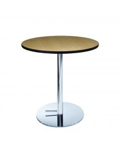 36" Round Café Table w/ Chrome Hydraulic Base