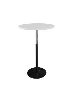 36" Round Bar Table w/ Black Hydraulic Base