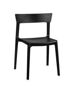 Classic black curved-back chair group seating arrangements. 
