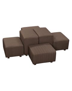 Beverly Oasis Small Grouping, Brown Fabric