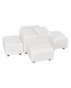 Beverly Oasis Small Grouping, White Vinyl