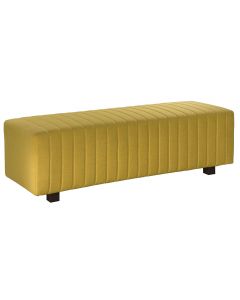 Beverly Bench Ottoman, Yellow Fabric