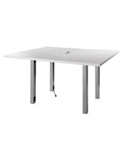 5' Powered Table, White Top