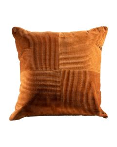 rust corduroy textured pillow