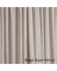 Beige Super Velour Drape 12ft H