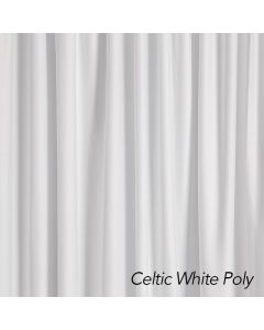 Celtic White Poly Drape 12ft H