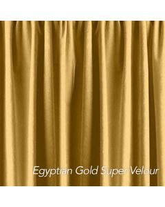 Egyptian Gold Super Velour Drape 12ft H