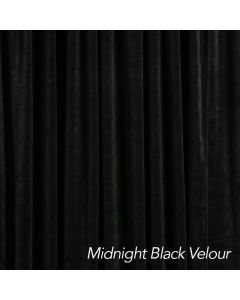 Midnight Black Velour Drape 12ft H