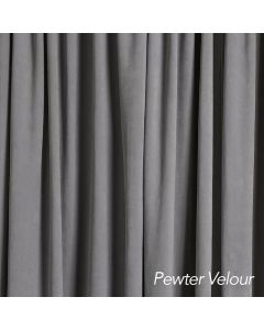 Pewter Velour Drape 12ft H
