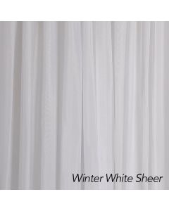 Winter White Sheer Drape 12ft H