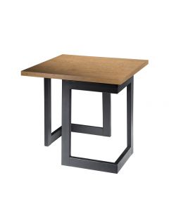 Geo End Table w/ Black Base