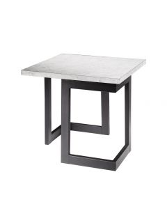 Geo End Table w/ Black Base