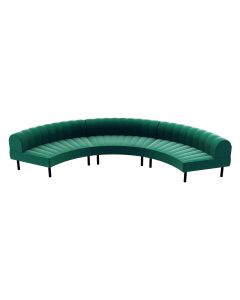 Endless Large Curve Low Back Sofa w/ Channel Stitch