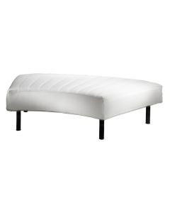 white configurable endless ottoman