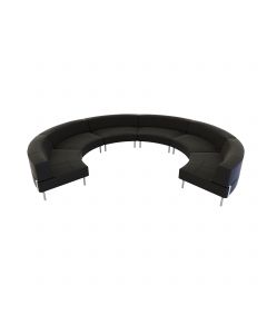 Endless Large Curve Low Back Circle, Black Vinyl