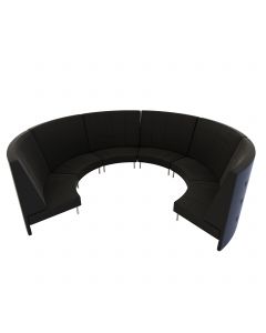 Endless Large Curve High Back Circle, Black Vinyl