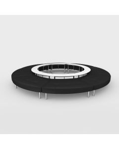 Endless Powered Closed Circle Ottoman w/ Small Curved Tables