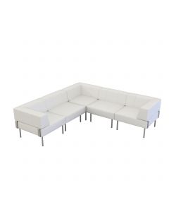 Endless Dining Low Back Sectional w/ Arms