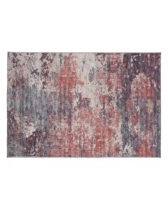rug in rose, lavender and gray tones
