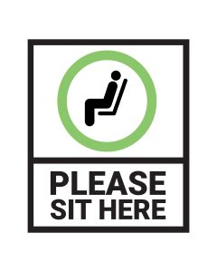 Please Sit Here Decal