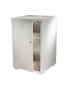 Powered 36" Locking Pedestal, White