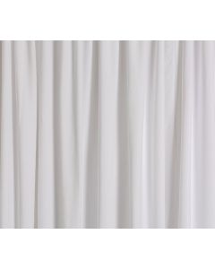 Rich White Velour Drape