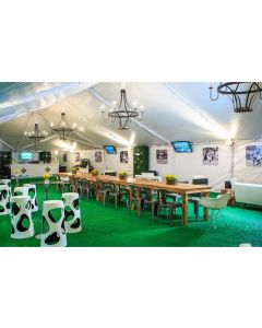 Saints VIP Tent (Rustic Seating)