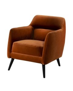 angle of spice orange valencia chair