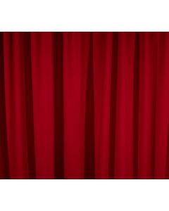 close up of velour drape in red