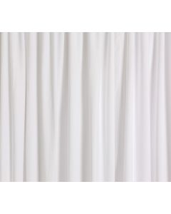 Rich White Velour Drape 12ft H