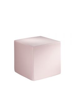 pink cube ottoman
